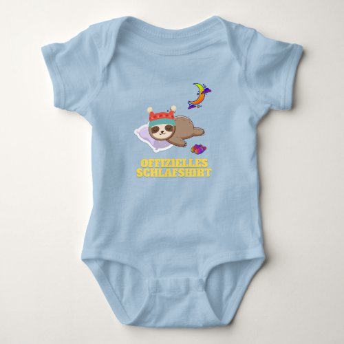 Official sleeping shirt T_shirt Baby Strampler