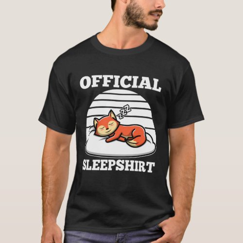 Official sleepshirt Fox pajama T_Shirt