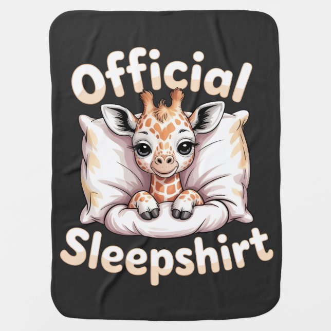  Official Sleepshirt Giraffe Baby Blanket (Front)