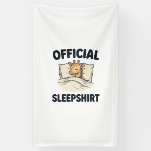 Official Sleepshirt Giraffe Funny Sleep Shirt Desi Banner