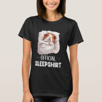Official Sleepshirt Sleeping Guinea Pig Animal Lov