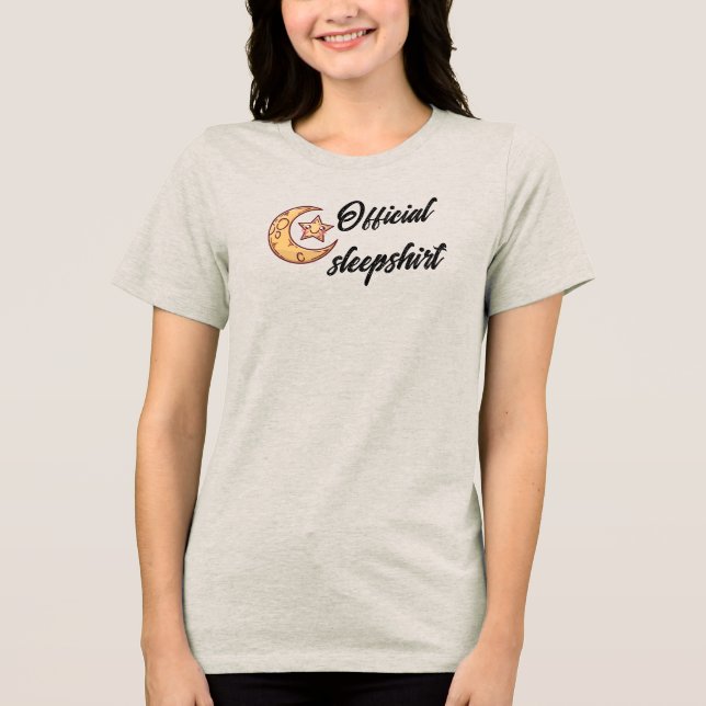 "Official Sleepshirt" T-Shirt  Tri-Blend Shirt (Front)