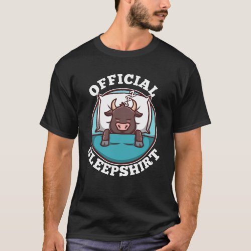 Official sleepshirt Taurus T_Shirt