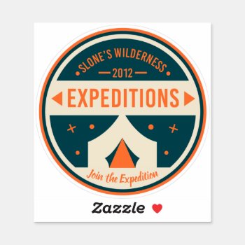 Official Slone's Wilderness Expeditions Sticker by Wilderness_Zone at Zazzle