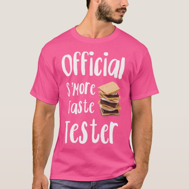 Official S'More Taste Tester Campfire Smores Treat T-Shirt (Front)
