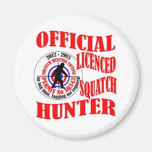 Official squatch hunter magnet