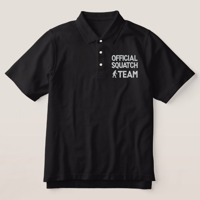Official Squatch team Embroidered Polo Shirt (Design Front)