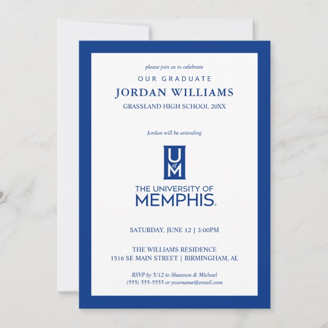 Official Stacked UofM Monogram & Name Announcement (Front)