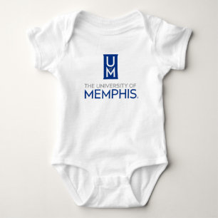 Official Stacked UofM Monogram & Name Baby Bodysuit