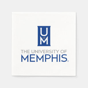 Official Stacked UofM Monogram & Name Napkins