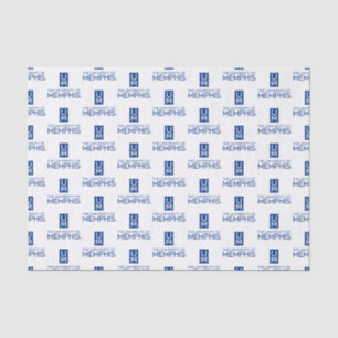 Official Stacked UofM Monogram & Name Tissue Paper