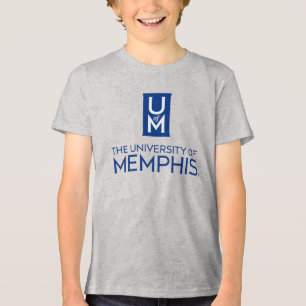 Official Stacked UofM Monogram & Name Tri-Blend Shirt