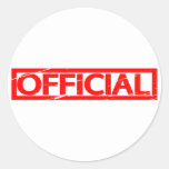 Official Stamp Classic Round Sticker