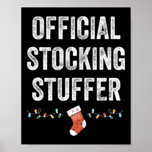 Official Stocking Stuffer Funny Matching Adult Chr Poster