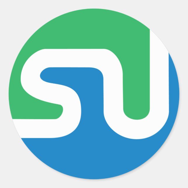 Official StumbleUpon logo Classic Round Sticker (Front)