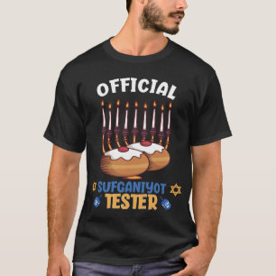 Official Sufganiyot Tester Funny Hanukkah T-Shirt