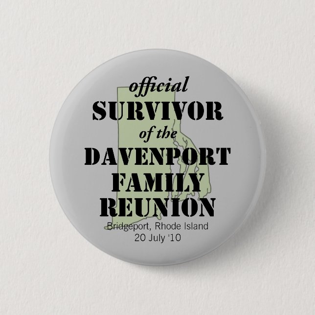 Official Survivor (green) Button (Front)