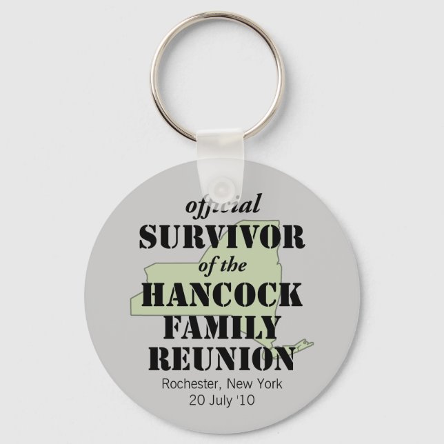 Official Survivor (green) Keychain (Front)