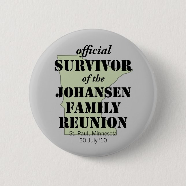 Official Survivor (green) Pinback Button (Front)