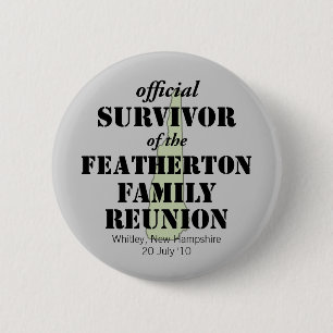 Official Survivor (green) Pinback Button