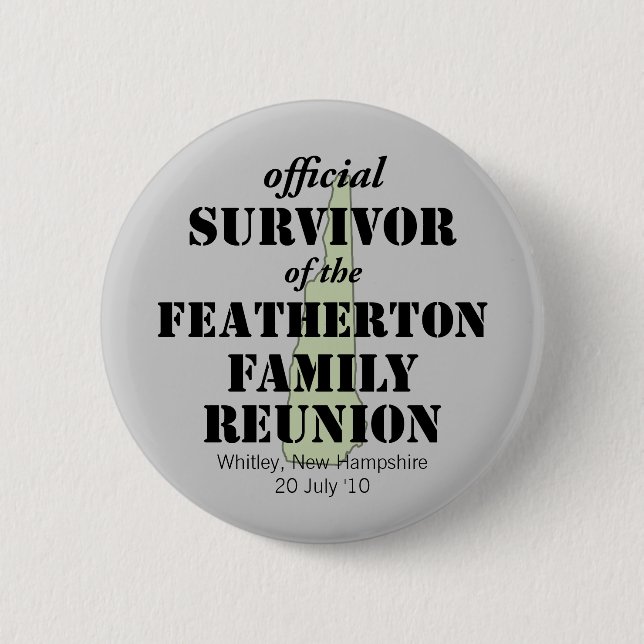Official Survivor (green) Pinback Button (Front)