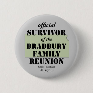 Official Survivor of Family Reunion - Kansas Button