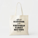 Official Survivor Of Our Family Reunion Tote Bag at Zazzle