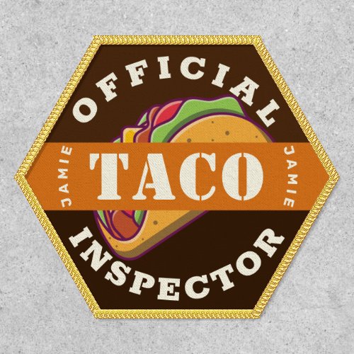 Official Taco Inspector Custom Name Badge