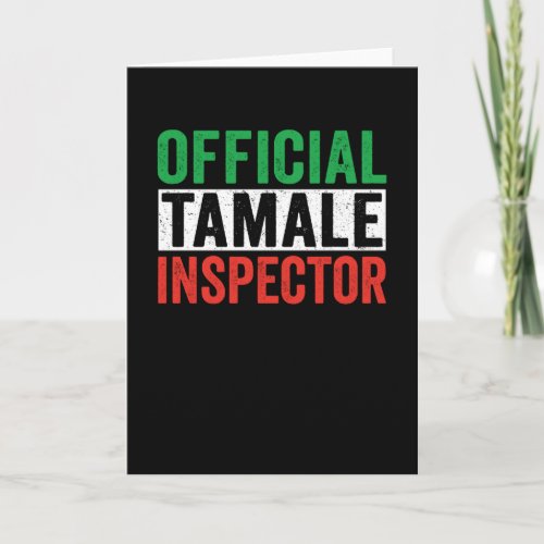 Official Tamale Inspector Card