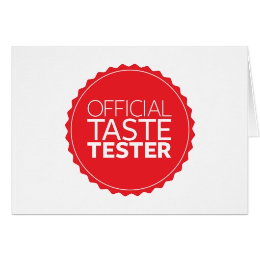 Official Taste Tester Cards (Front Horizontal)