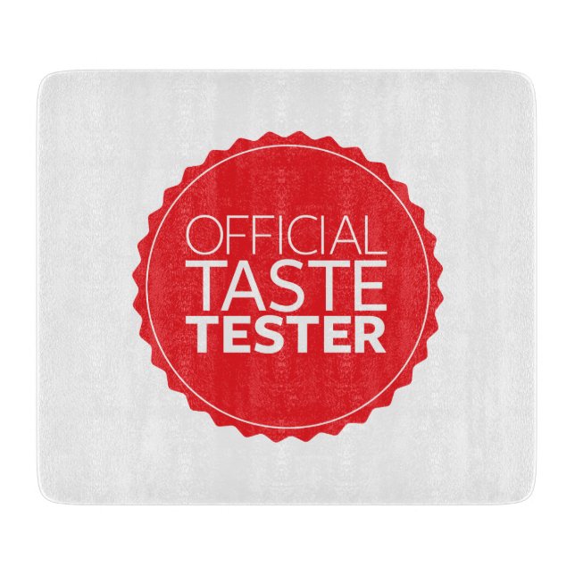 Official Taste Tester Cutting Board (Front)