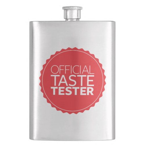 Official Taste Tester Hip Flask