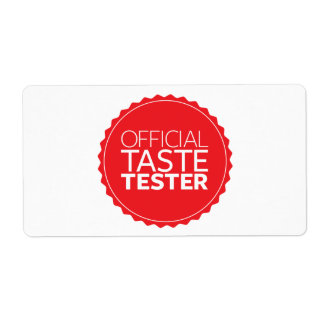 Official Taste Tester Label