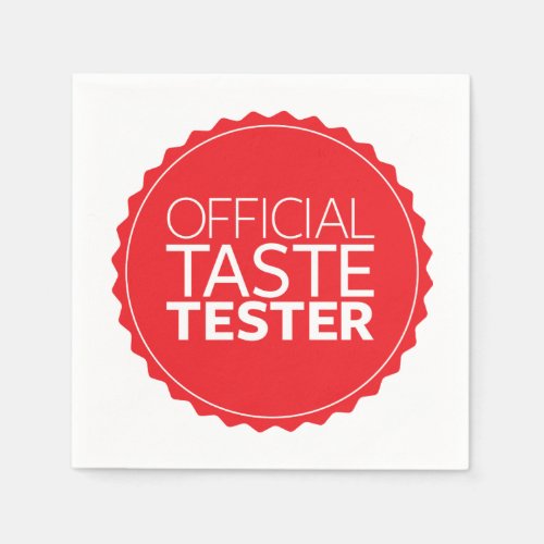 Official Taste Tester Paper Napkins