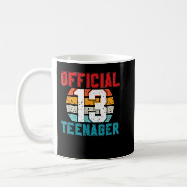 OFFICIAL Teenager 13 Years Old Gifts 13th Birthday Coffee Mug (Left)