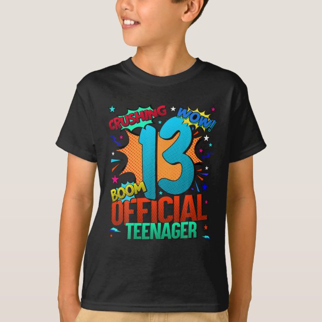 Official Teenager 13th Birthday Awesome Since 2010 T-Shirt (Front)
