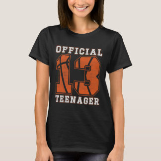 Official Teenager 13th Birthday Boy Party Bysketby T-Shirt
