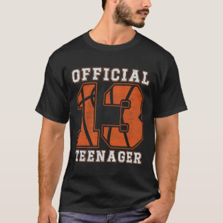 Official Teenager 13th Birthday Boy Party Bysketby T-Shirt