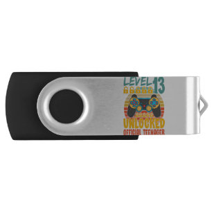 Official Teenager 13th Birthday Level 13 Unlocked Flash Drive