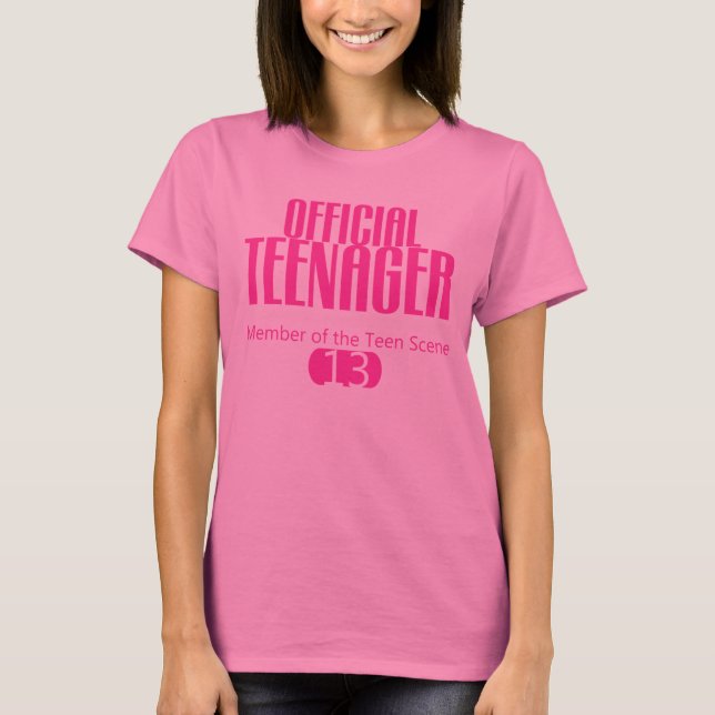 Official TEENAGER 13th BIRTHDAY Tee (Front)