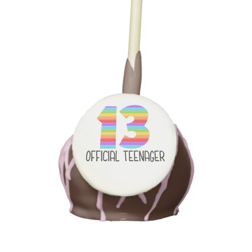 Official Teenager 13th Boy or Girl Popit Popping Cake Pops