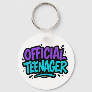 Official Teenager – Fun 13th Birthday for teens Keychain