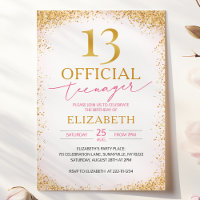 Official Teenager Girl 13th Birthday