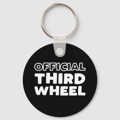Official Third Wheel Button Keychain