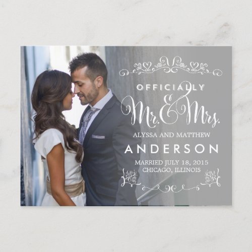 Official Titles Wedding Announcements _ Gray