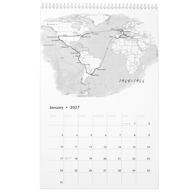 Official Tracks and Horizons Calendar (Jan 2027)