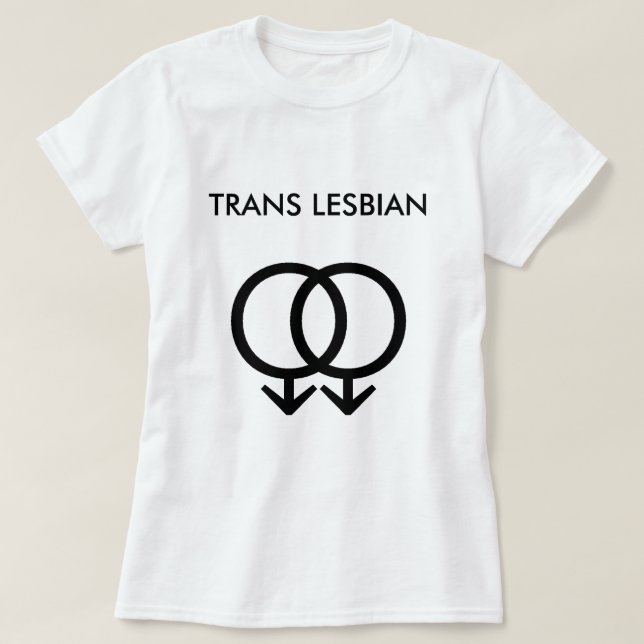 official trans lesbian pride tee (Design Front)