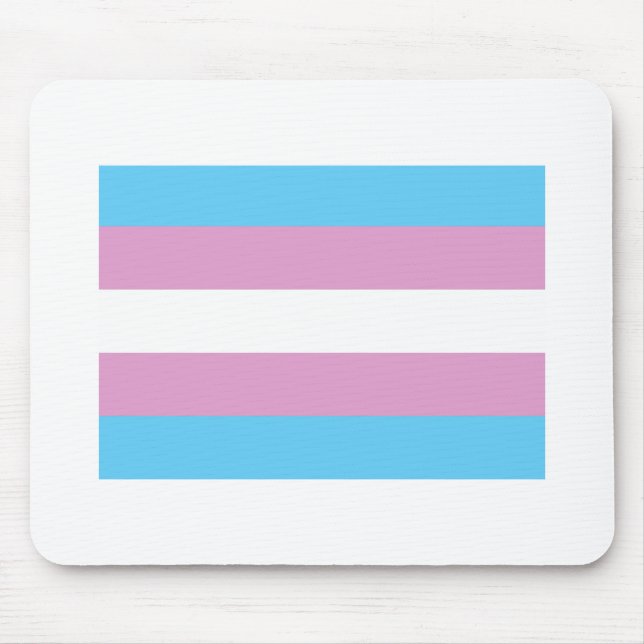 OFFICIAL TRANSGENDER PRIDE FLAG MOUSE PAD (Front)