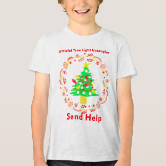 Official Tree Light Untangler – Send Help Tri-Blend Shirt