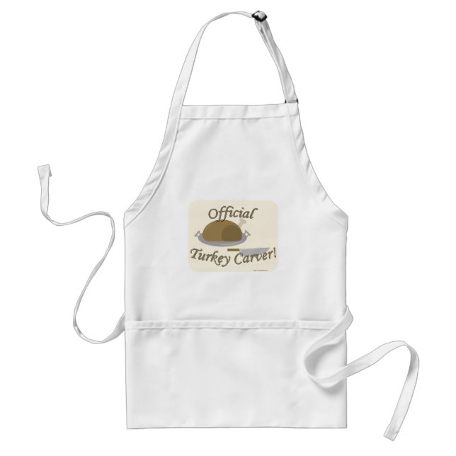 Official Turkey Carver Adult Apron (Front)